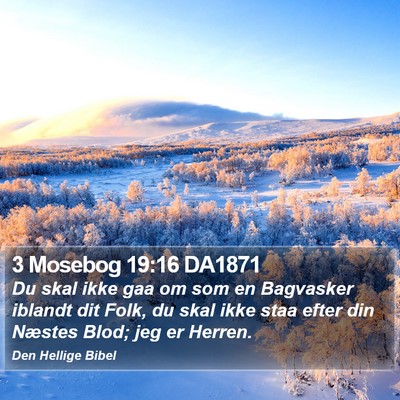 3 Mosebog 19:16 DA1871 Bible Verse Image