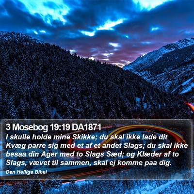 3 Mosebog 19:19 DA1871 Bible Verse Image