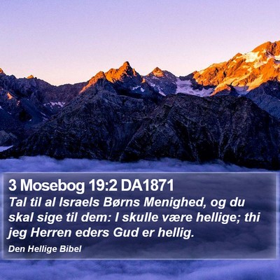 3 Mosebog 19:2 DA1871 Bible Verse Image