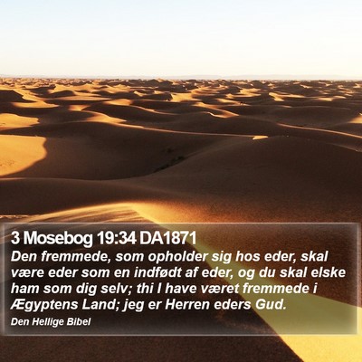 3 Mosebog 19:34 DA1871 Bible Verse Image