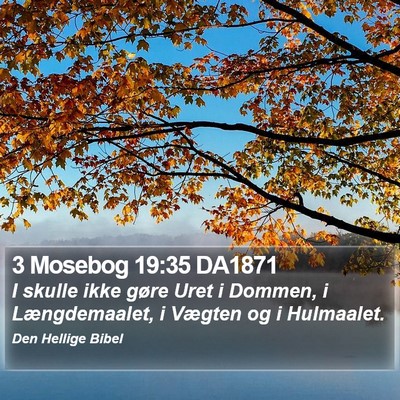 3 Mosebog 19:35 DA1871 Bible Verse Image