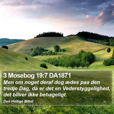 3 Mosebog 19:7 DA1871 Bible Verse Image