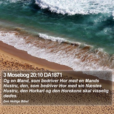 3 Mosebog 20:10 DA1871 Bible Verse Image