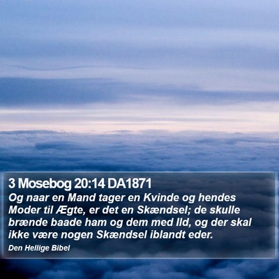 3 Mosebog 20:14 DA1871 Bible Verse Image