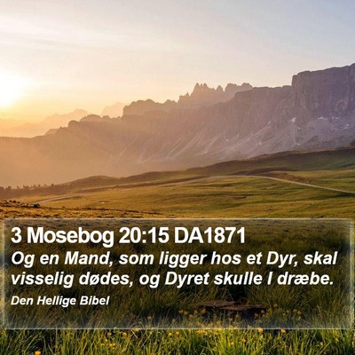 3 Mosebog 20:15 DA1871 Bible Verse Image