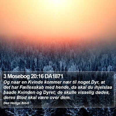 3 Mosebog 20:16 DA1871 Bible Verse Image