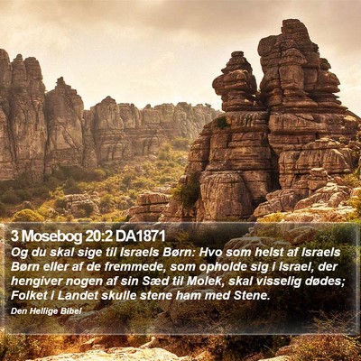 3 Mosebog 20:2 DA1871 Bible Verse Image