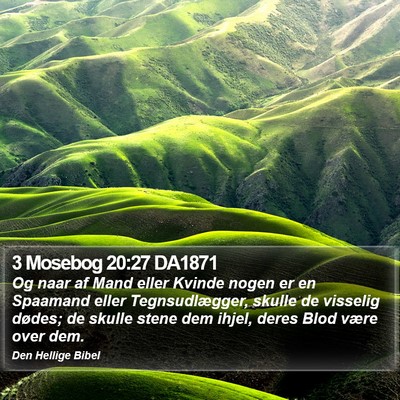 3 Mosebog 20:27 DA1871 Bible Verse Image