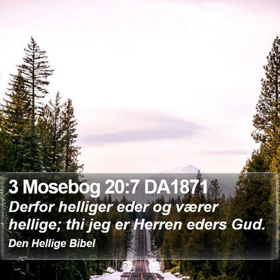 3 Mosebog 20:7 DA1871 Bible Verse Image