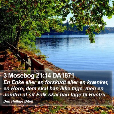 3 Mosebog 21:14 DA1871 Bible Verse Image
