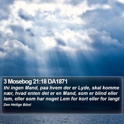 3 Mosebog 21:18 DA1871 Bible Verse Image