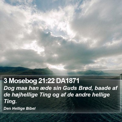 3 Mosebog 21:22 DA1871 Bible Verse Image