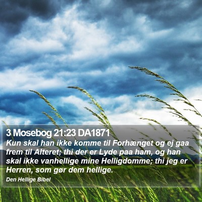 3 Mosebog 21:23 DA1871 Bible Verse Image