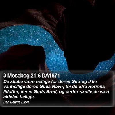3 Mosebog 21:6 DA1871 Bible Verse Image