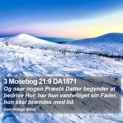 3 Mosebog 21:9 DA1871 Bible Verse Image