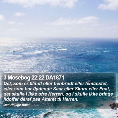 3 Mosebog 22:22 DA1871 Bible Verse Image
