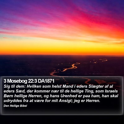 3 Mosebog 22:3 DA1871 Bible Verse Image