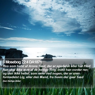 3 Mosebog 22:4 DA1871 Bible Verse Image