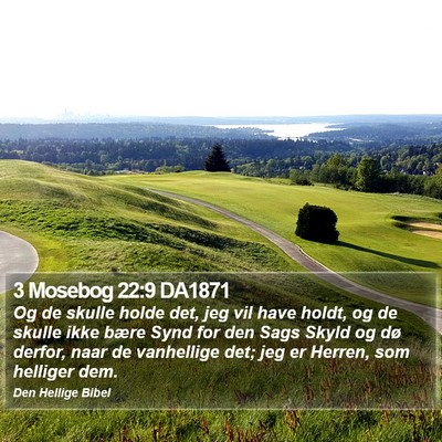 3 Mosebog 22:9 DA1871 Bible Verse Image