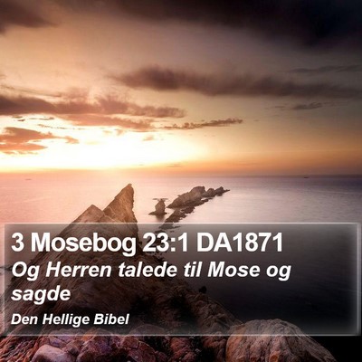 3 Mosebog 23:1 DA1871 Bible Verse Image