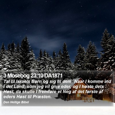 3 Mosebog 23:10 DA1871 Bible Verse Image
