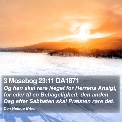 3 Mosebog 23:11 DA1871 Bible Verse Image