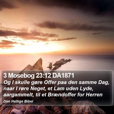 3 Mosebog 23:12 DA1871 Bible Verse Image