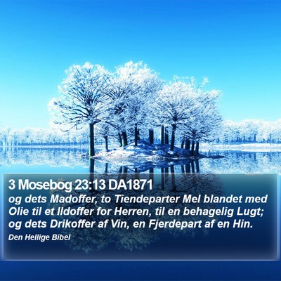 3 Mosebog 23:13 DA1871 Bible Verse Image