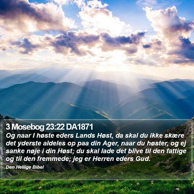 3 Mosebog 23:22 DA1871 Bible Verse Image