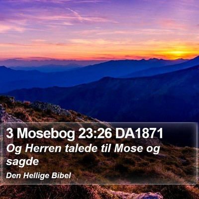 3 Mosebog 23:26 DA1871 Bible Verse Image