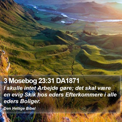 3 Mosebog 23:31 DA1871 Bible Verse Image