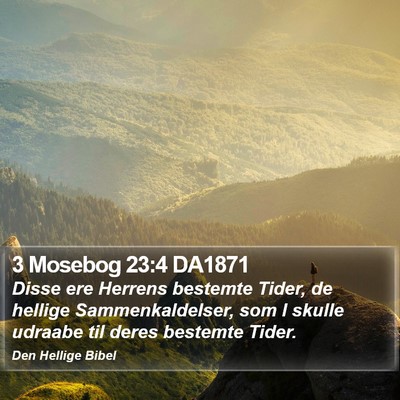 3 Mosebog 23:4 DA1871 Bible Verse Image