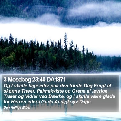3 Mosebog 23:40 DA1871 Bible Verse Image