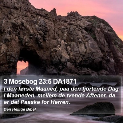 3 Mosebog 23:5 DA1871 Bible Verse Image