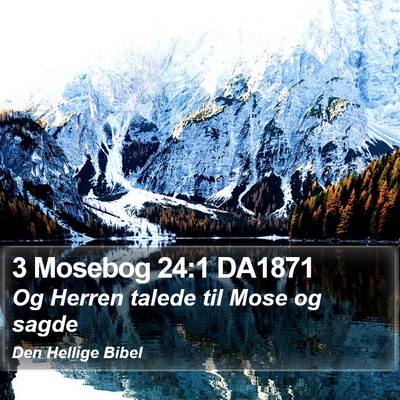 3 Mosebog 24:1 DA1871 Bible Verse Image