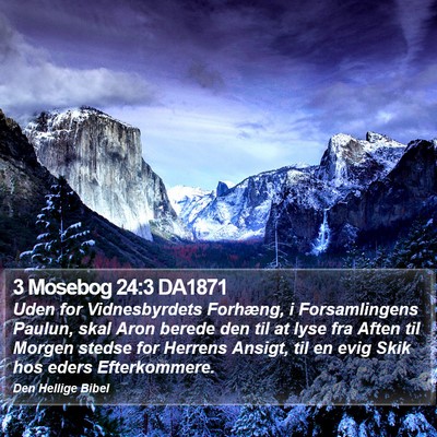 3 Mosebog 24:3 DA1871 Bible Verse Image