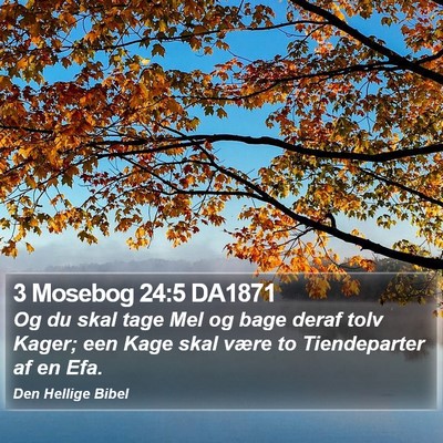 3 Mosebog 24:5 DA1871 Bible Verse Image