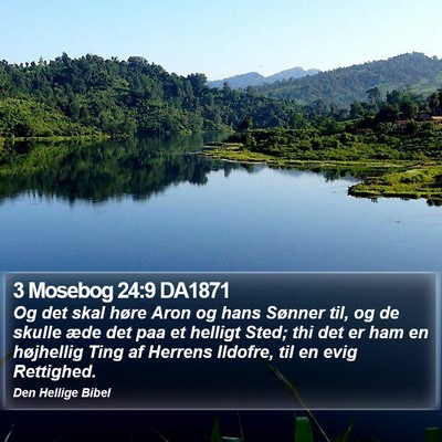 3 Mosebog 24:9 DA1871 Bible Verse Image