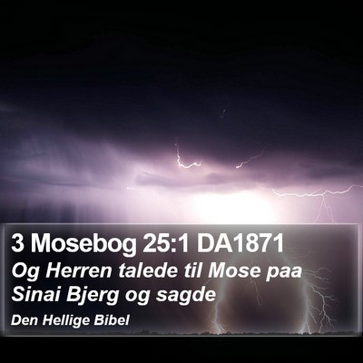 3 Mosebog 25:1 DA1871 Bible Verse Image