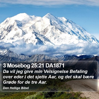 3 Mosebog 25:21 DA1871 Bible Verse Image