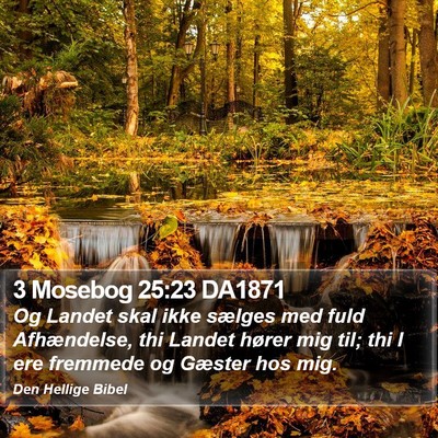 3 Mosebog 25:23 DA1871 Bible Verse Image