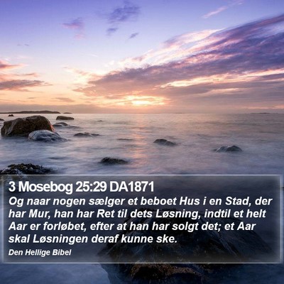 3 Mosebog 25:29 DA1871 Bible Verse Image