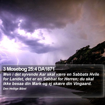 3 Mosebog 25:4 DA1871 Bible Verse Image
