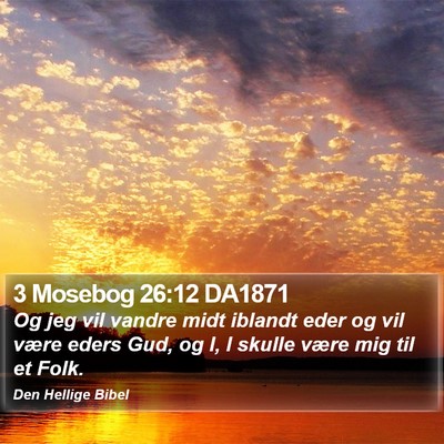3 Mosebog 26:12 DA1871 Bible Verse Image