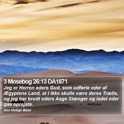 3 Mosebog 26:13 DA1871 Bible Verse Image