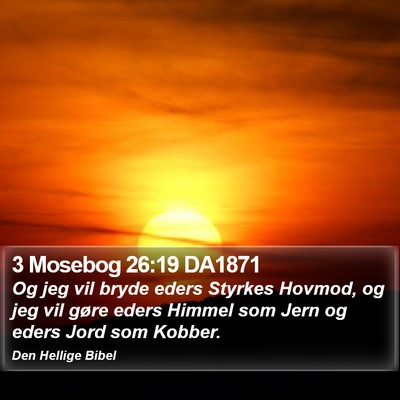 3 Mosebog 26:19 DA1871 Bible Verse Image