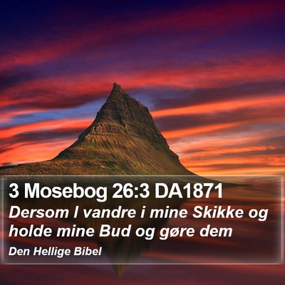 3 Mosebog 26:3 DA1871 Bible Verse Image