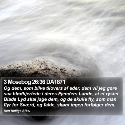 3 Mosebog 26:36 DA1871 Bible Verse Image