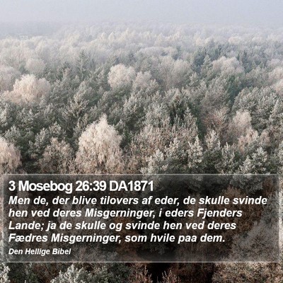 3 Mosebog 26:39 DA1871 Bible Verse Image