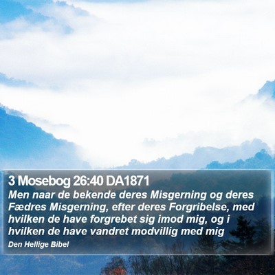 3 Mosebog 26:40 DA1871 Bible Verse Image